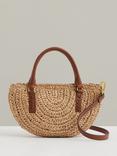 Reiss Eden Raffia Woven Tote Bag, Natural
