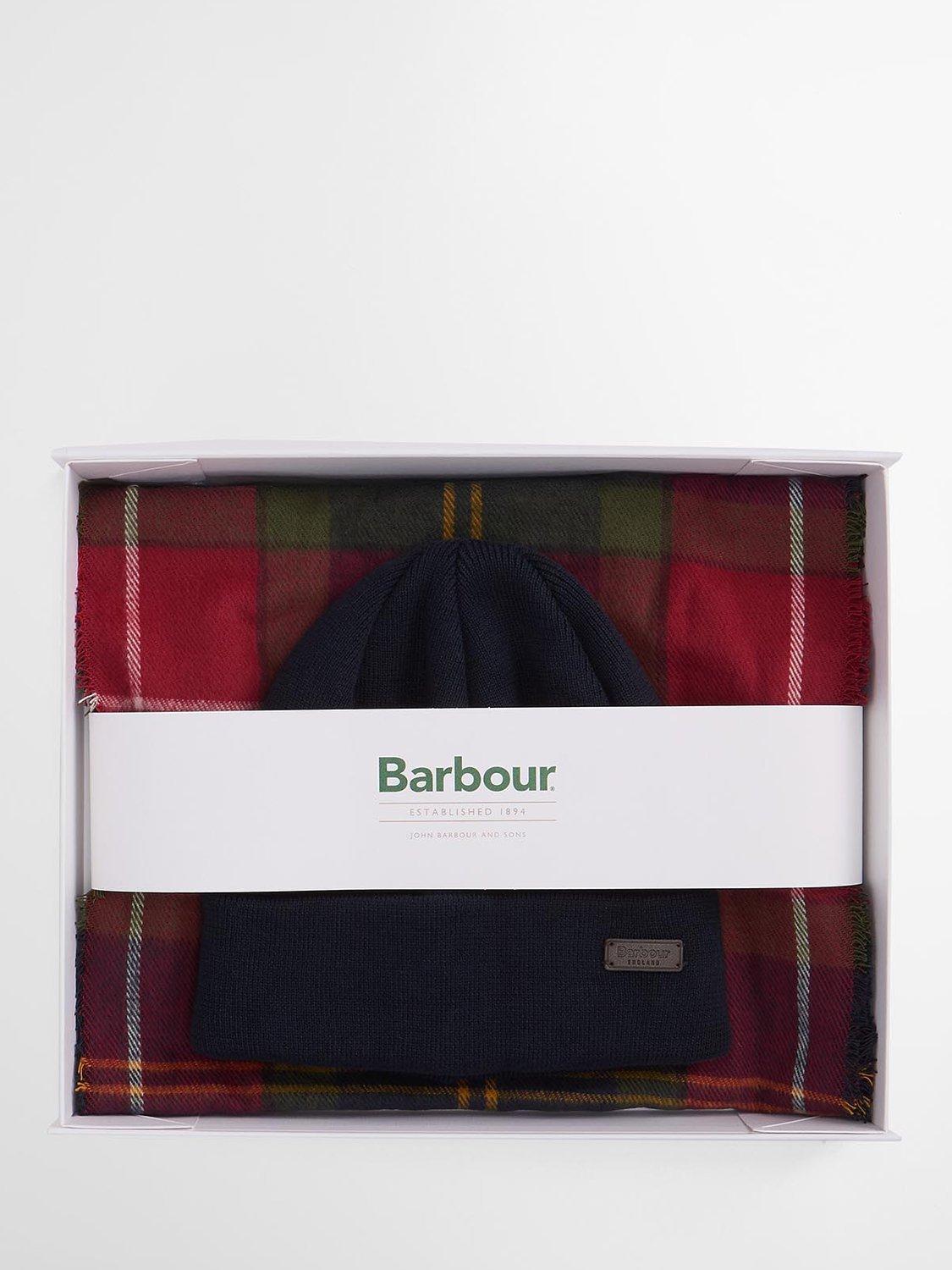 Product image 2 of 10, which shows Swinton Beanie & Galingale Scarf Gift Set, Winterberry Tartan