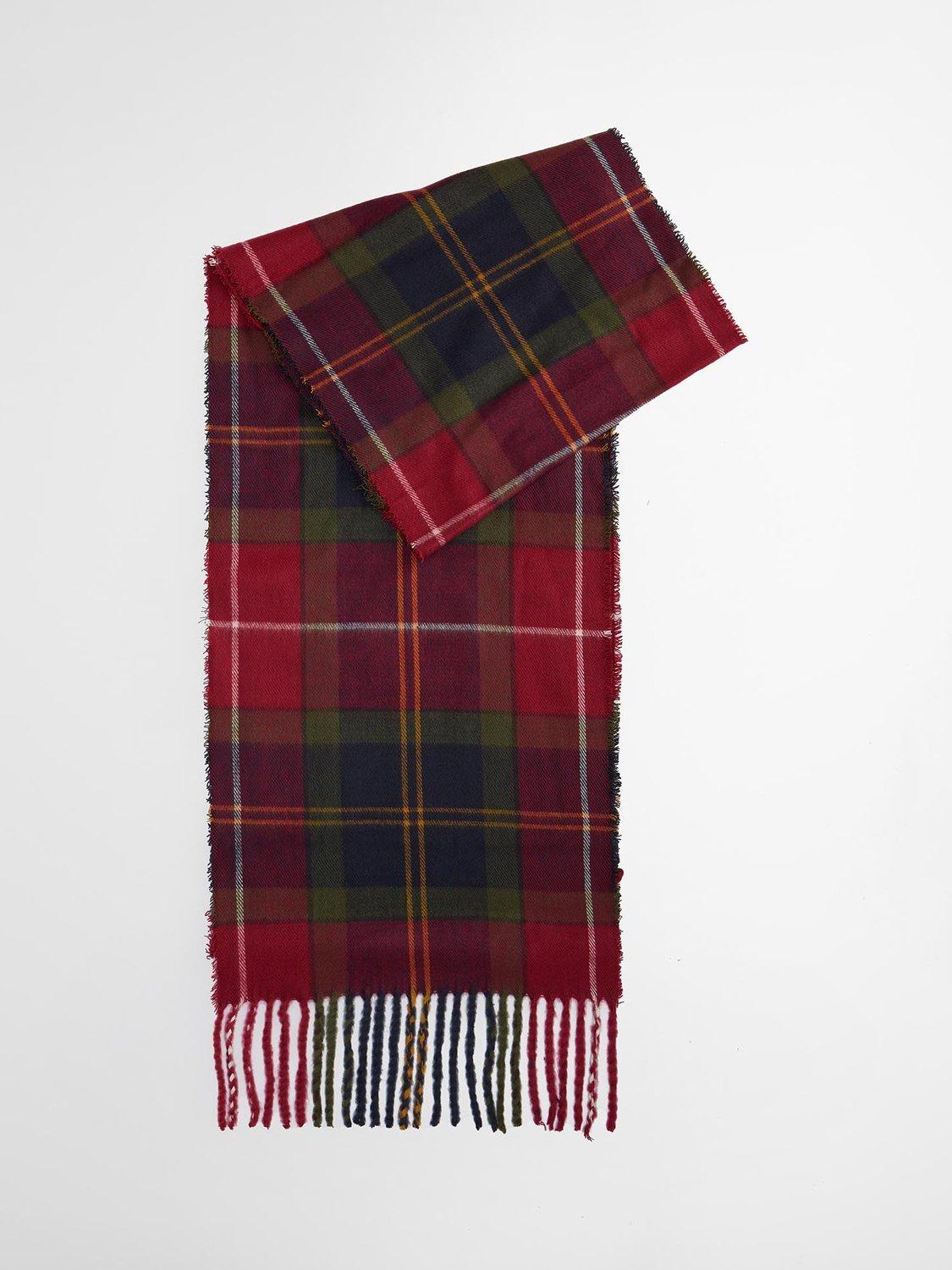 Product image 6 of 10, which shows Swinton Beanie & Galingale Scarf Gift Set, Winterberry Tartan