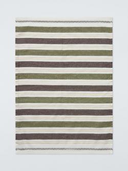 John Lewis Farmhouse Stripe Cotton Tea Towel, Multi