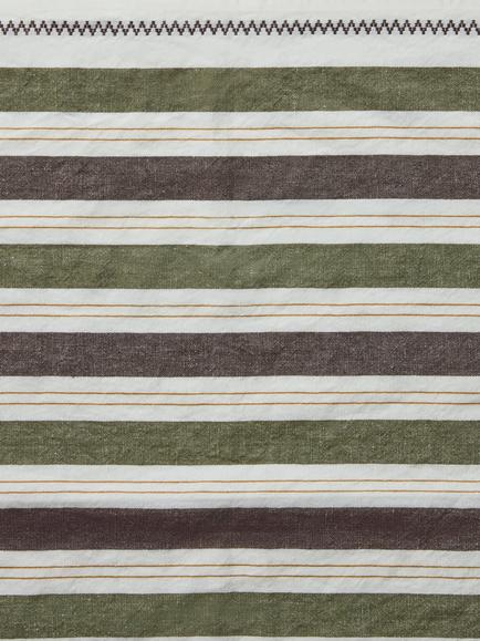 John Lewis Farmhouse Stripe Cotton Tea Towel - view 2, Multi
