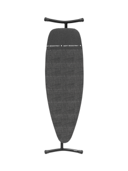Brabantia Fairtrade Ironing Board D, 135 x 45cm, Heat Resistant Parking Zone, Denim Black, 