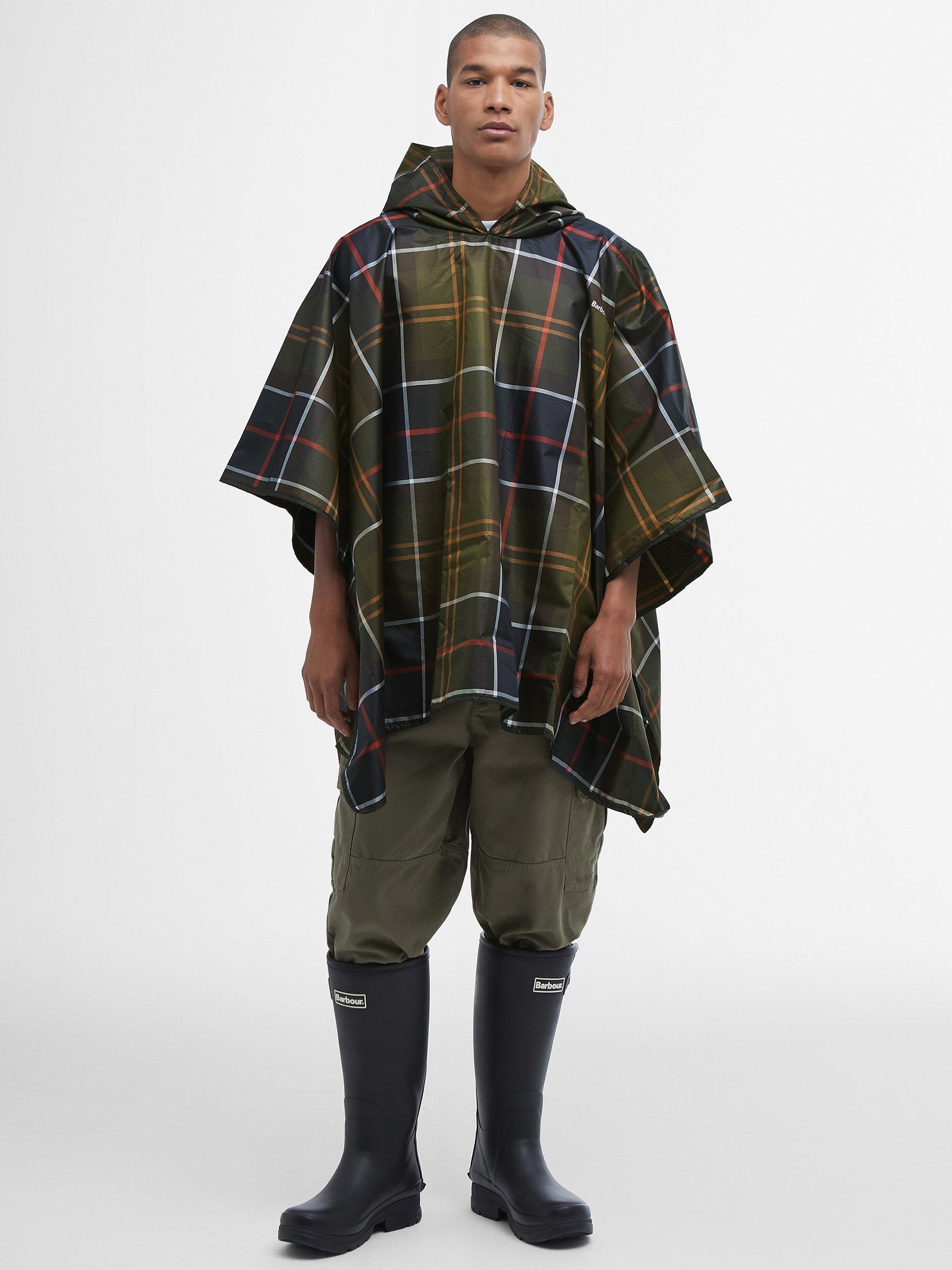 Product image 1 of 7, which shows Barbour Tartan Poncho, Classic Tartan