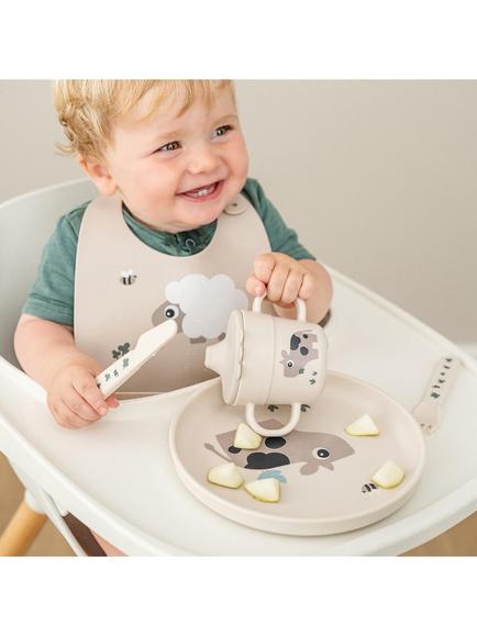 Done by Deer Tiny Farm Silicone Bib - view 2, Tiny Farm