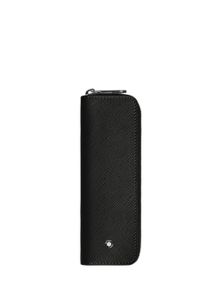 Montblanc Sartorial Leather Pen Case, Black, Black