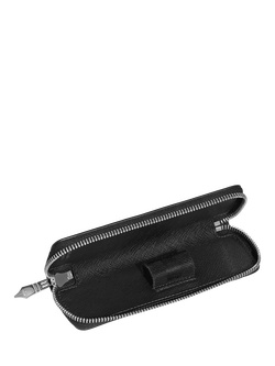 Montblanc Sartorial Leather Pen Case, Black - view 2, Black