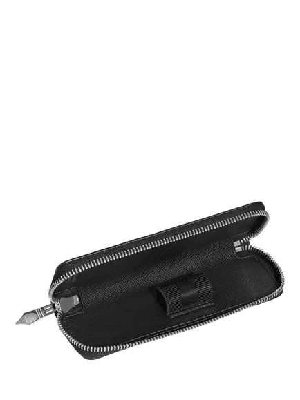 Montblanc Sartorial Leather Pen Case, Black - view 2, Black