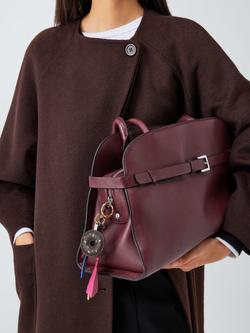 John Lewis Leather Donut Bag Charm, Multi - view 2, Multi