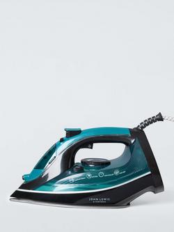 John Lewis Steam Iron, Black, Black