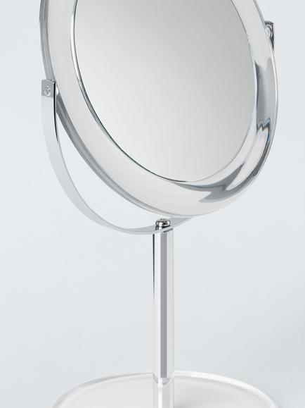 John Lewis Orbit Pedestal Mirror, Clear - view 2, Clear