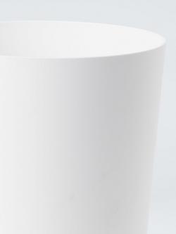 John Lewis Soft Touch Swing Top Bin, White - view 2, White