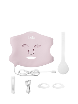 Lola SuperGlow LED Light Therapy Face Mask, Pink, Pink