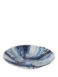 Anton Studio Designs Decorative Abstract Glass Bowl, 40cm, Blue