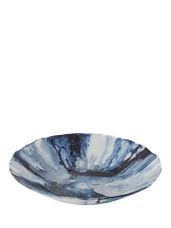 Anton Studio Designs Decorative Abstract Glass Bowl, 40cm, Blue, 