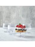 Anton Studio Designs Empire Footed Glass Trifle Bowl, Set of 4, 10.5cm, Clear