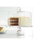 Artland Simplicity Glass Cake Stand & Dome Lid, 28cm, Clear