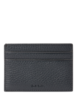 Paul Smith Logo Card Holder - view 2, Grey Charcoal