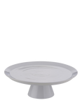 BIA Porcelain Cake Stand & Glass Dome, 30.5cm, White/Clear