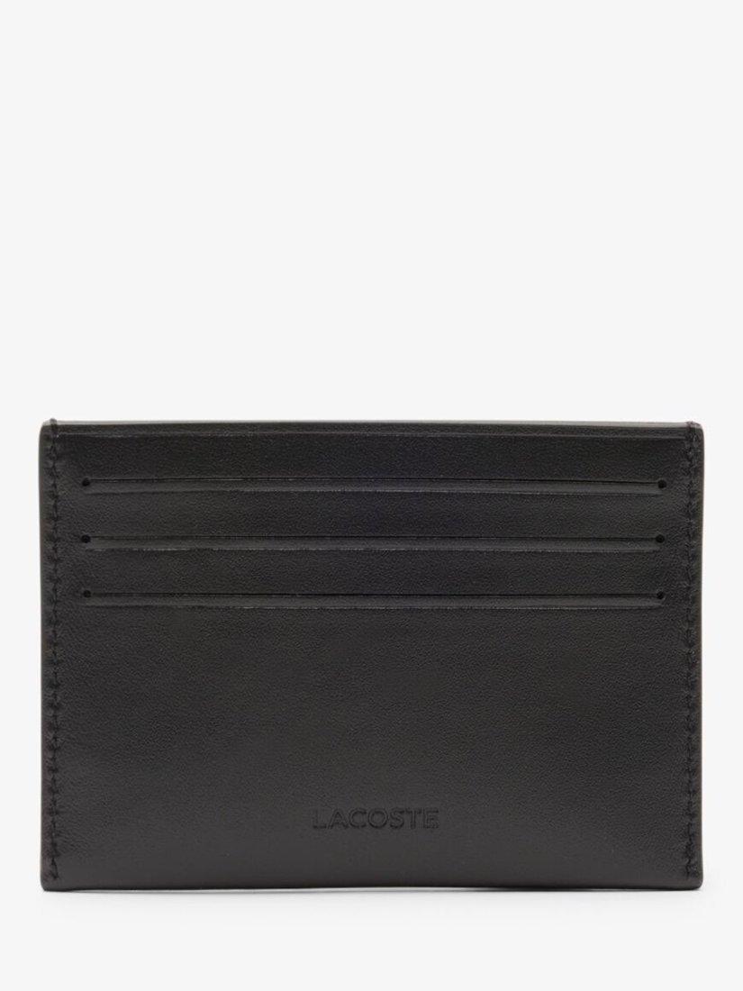 Product image 2 of 3, which shows Lacoste Card Holder and Keyring Gift Set, Black Black