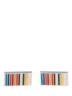 Paul Smith Stripe Rectangular Cufflinks, Multi Multi