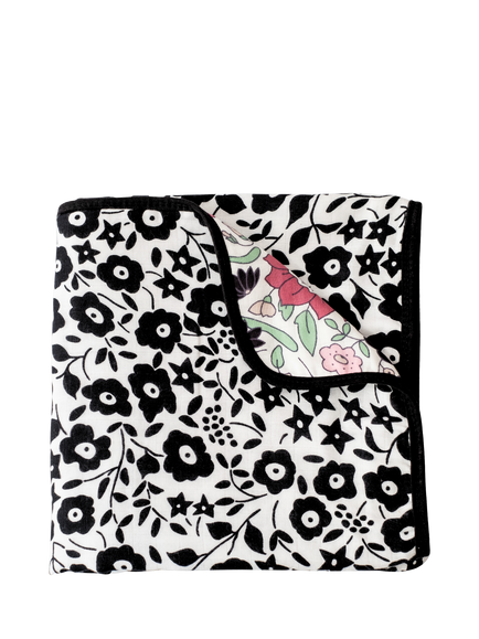 Etta Loves Liberty Fairford Shadow/Wharfedale Meadow Reversible Muslin Blanket, Liberty