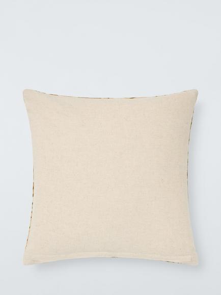 John Lewis Summer Palm Cushion, Ochre - view 2, Ochre