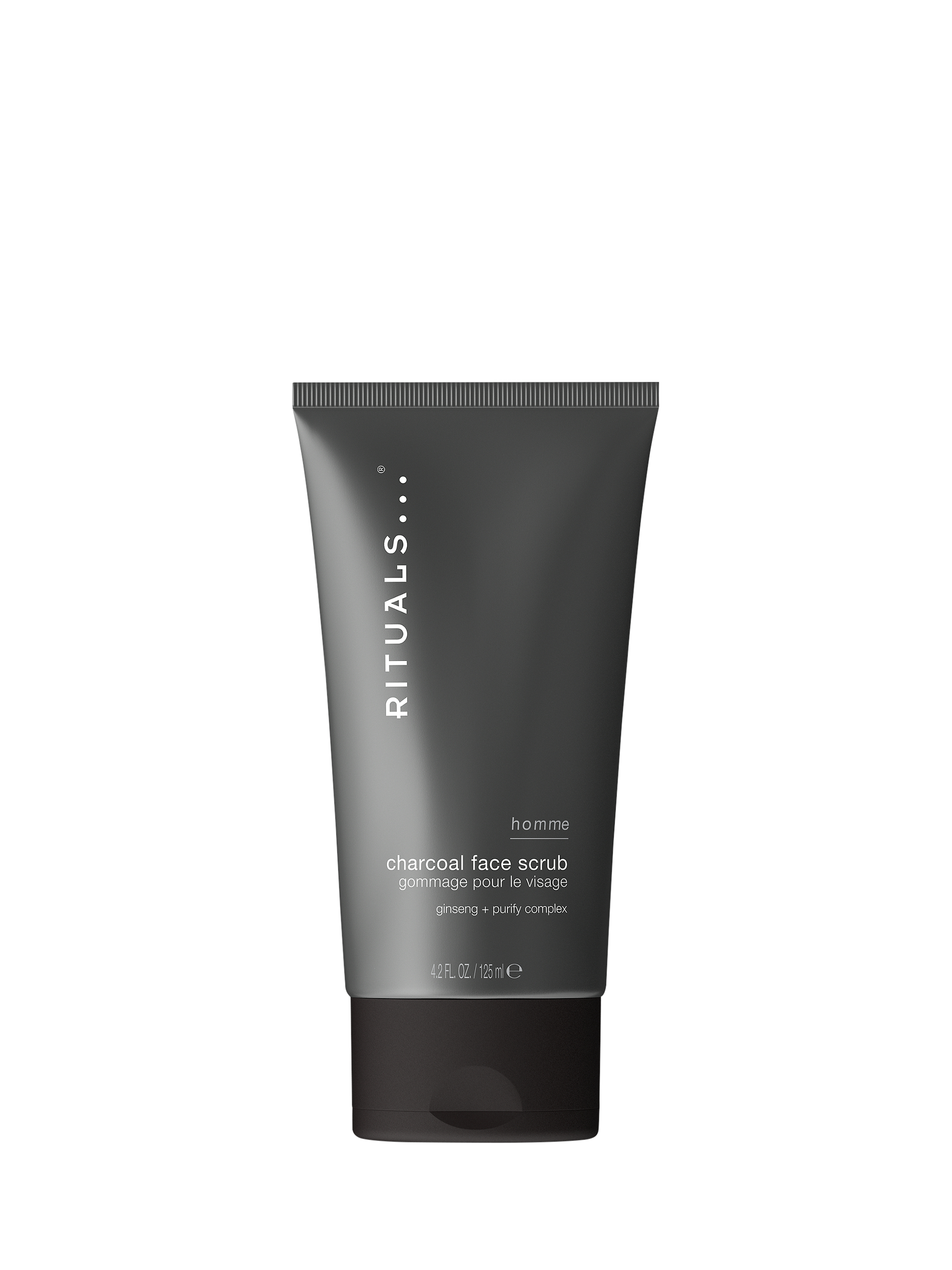 Product image 1 of 4, which shows Rituals Homme Charcoal Face Scrub, 125ml