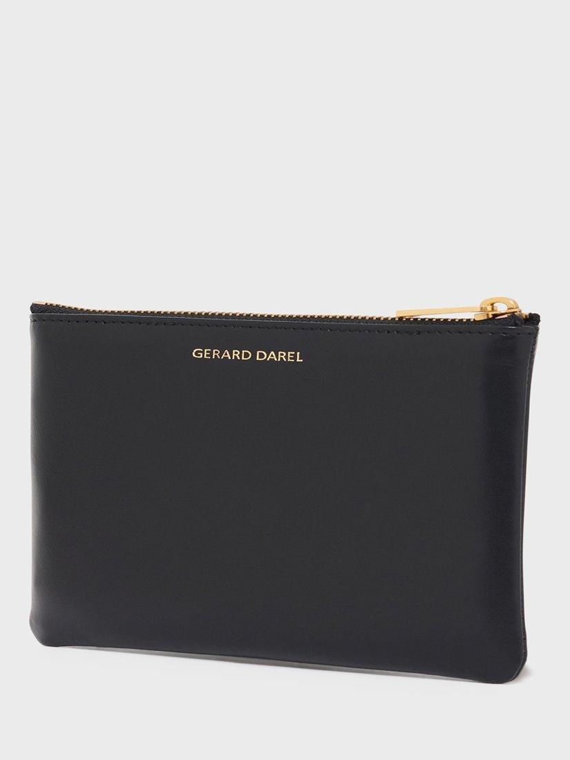 Product image 3 of 4, which shows Gerard Darel Pochette Pure Leather Clutch Bag, Black