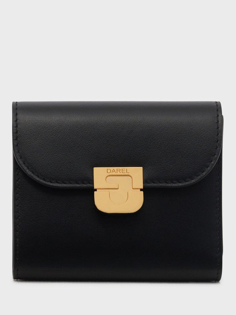 Product image 1 of 4, which shows Gerard Darel Leather Mini Wallet, Black