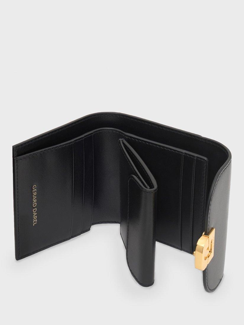 Product image 4 of 4, which shows Gerard Darel Leather Mini Wallet, Black