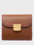 Gerard Darel Leather Mini Wallet, Cognac