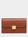 Gerard Darel Flap Over Pure Leather Purse, Cognac