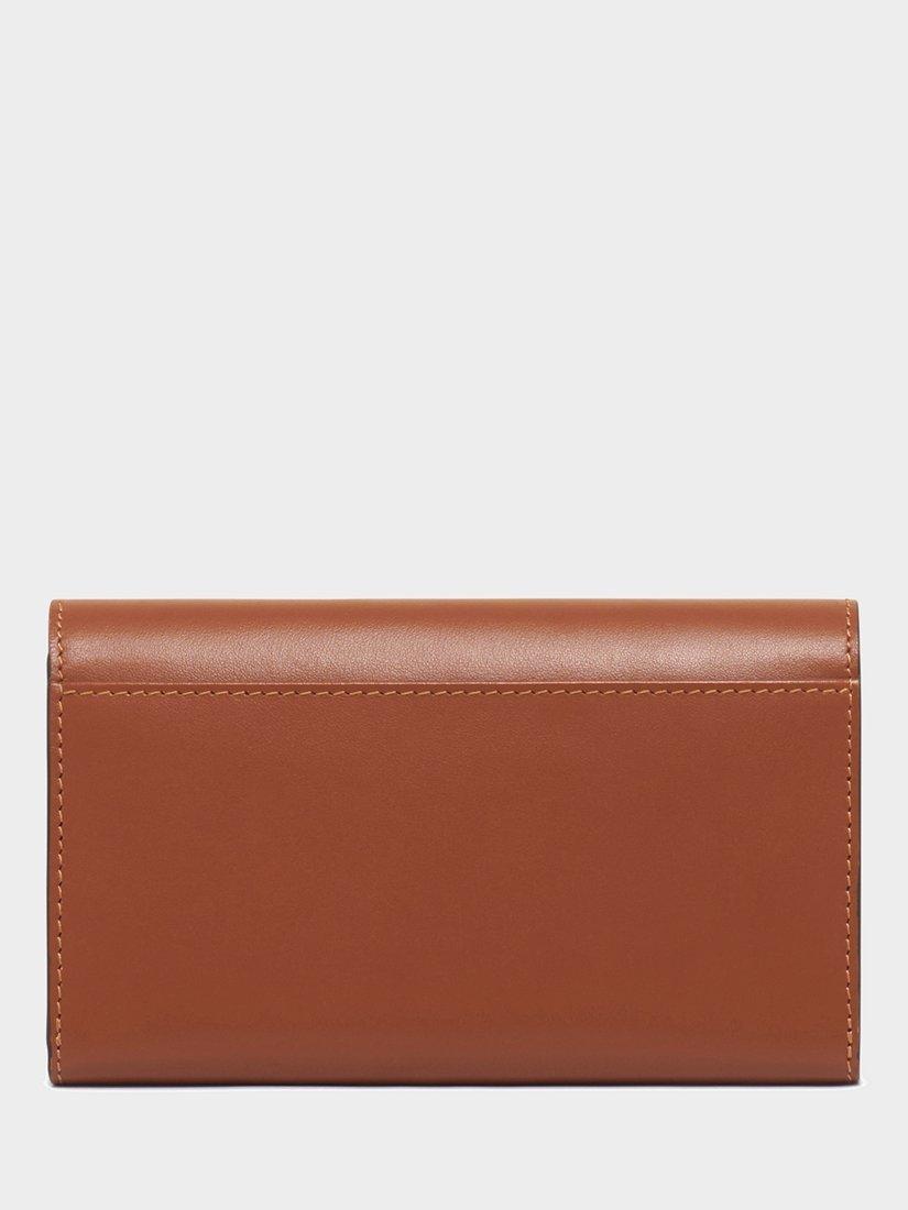 Product image 2 of 4, which shows Gerard Darel Flap Over Pure Leather Purse, Cognac