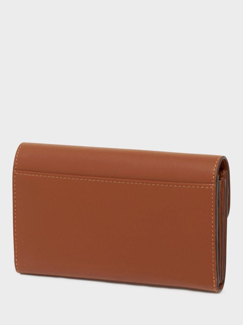 Product image 3 of 4, which shows Gerard Darel Flap Over Pure Leather Purse, Cognac