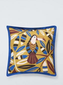 John Lewis Toucan Leaves Indoor/Outdoor Cushion, Multi, Multi