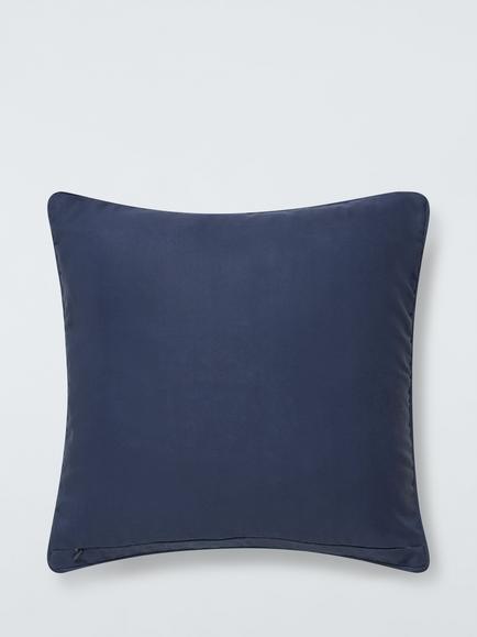 John Lewis Water Splashes Indoor/Outdoor Cushion, Navy - view 2, Navy