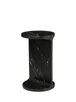 John Lewis Libby Marble Side Table, Black