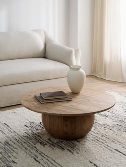 John Lewis Orb Acacia Wood Coffee Table, Natural - view 2, Natural