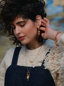 Alex Monroe Docklands Charm Necklace, Gold - view 2, Gold