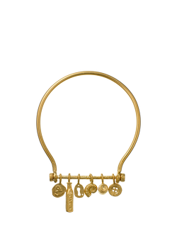 Alex Monroe Oversized Link Charm Bracelet, Gold, Gold