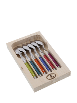 Laguiole Stainless Steel Teaspoons, Set of 6, Multi, Multi