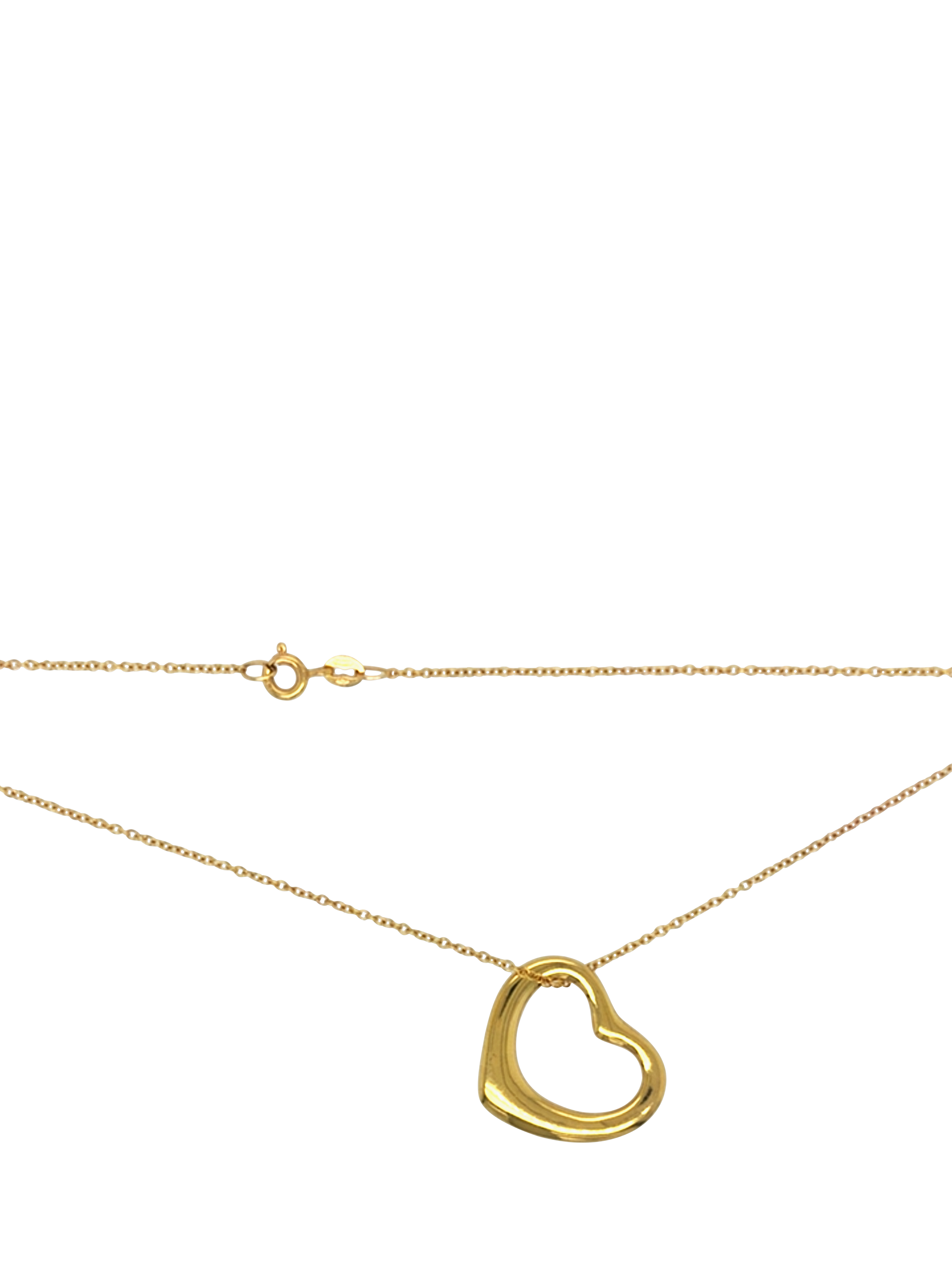 Product image 2 of 4, which shows Pre-loved 18ct Yellow Gold Heart Link Chain Pendant