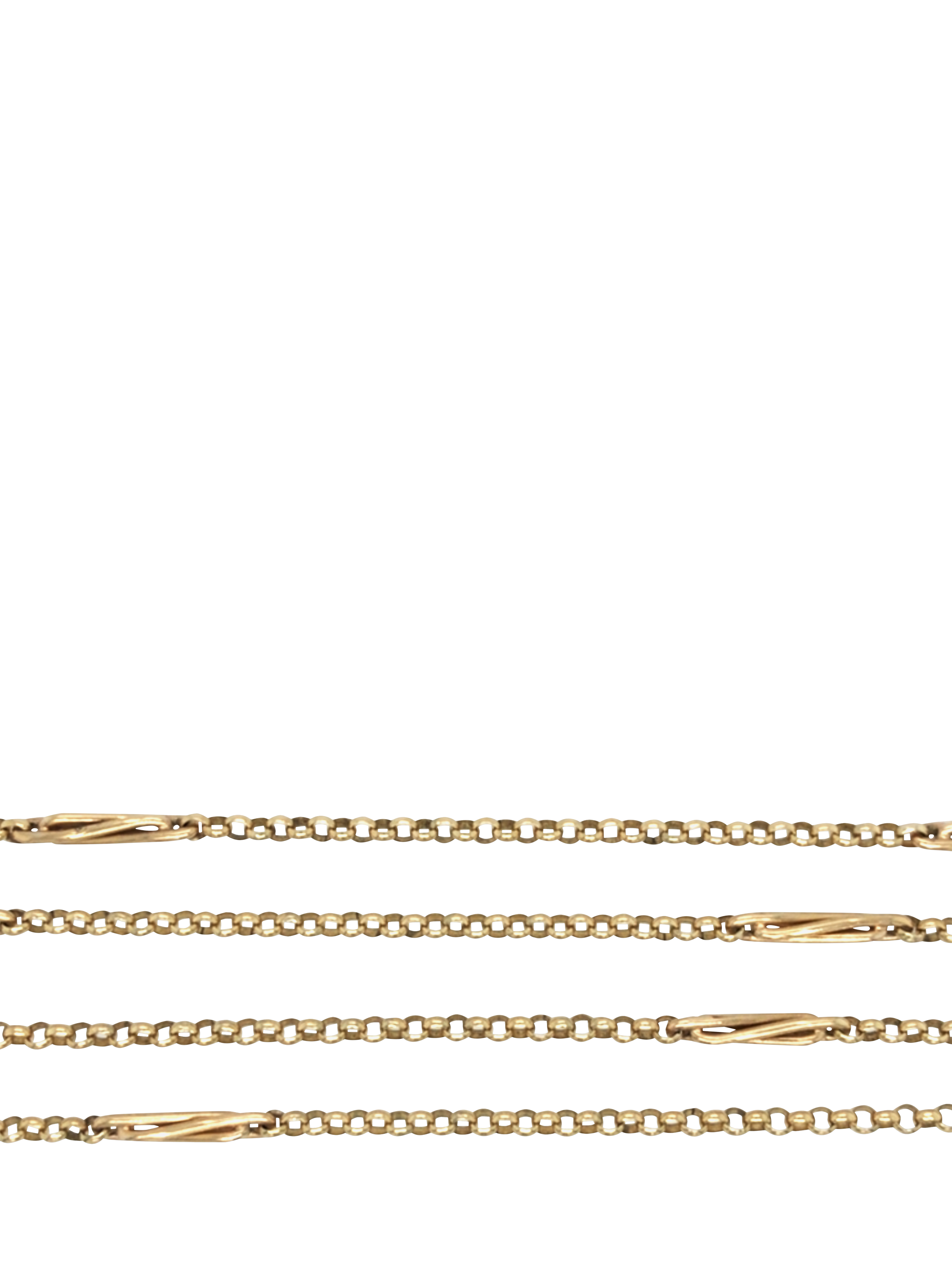 Product image 3 of 4, which shows Pre-loved 9ct Yellow Gold Round Long Link Chain, Circa 1993