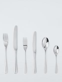 John Lewis Brook Stainless Steel Cutlery Set, 24 Piece/4 Place Settings, 