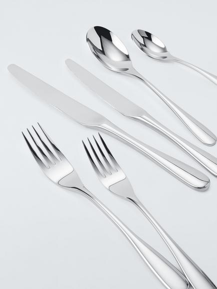 John Lewis Brook Stainless Steel Cutlery Set, 24 Piece/4 Place Settings - view 2, 