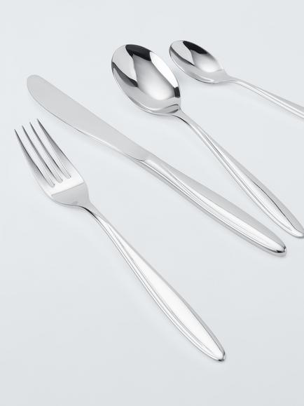 John Lewis Scroll Stainless Steel Cutlery Set, 16 Piece/4 Place Settings - view 2, 