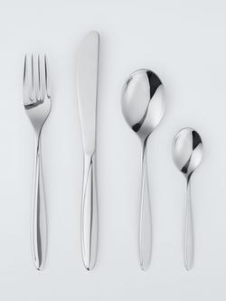 John Lewis Scroll Stainless Steel Cutlery Set, 4 Piece/1 Place Setting, 