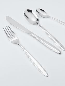 John Lewis Scroll Stainless Steel Cutlery Set, 4 Piece/1 Place Setting - view 2, 