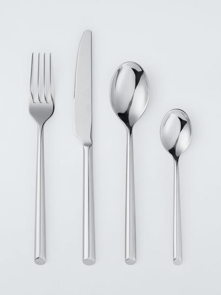 John Lewis Coby Stainless Steel Cutlery Set, 16 Piece/4 Place Settings, Silver