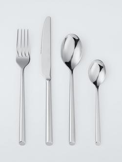 John Lewis Coby Stainless Steel Cutlery Set, 4 Piece/1 Place Setting, Silver